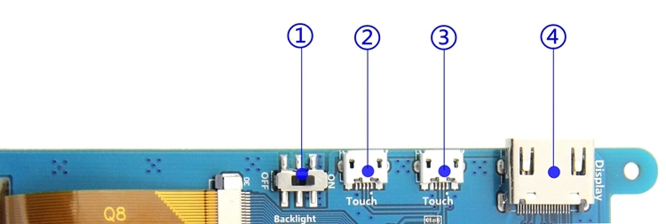 Capacitive Touch 7.0 Inch 1024X600 HDMI LCD Monitor Panel with Driver Board for Raspberry Pi / PC Monitor