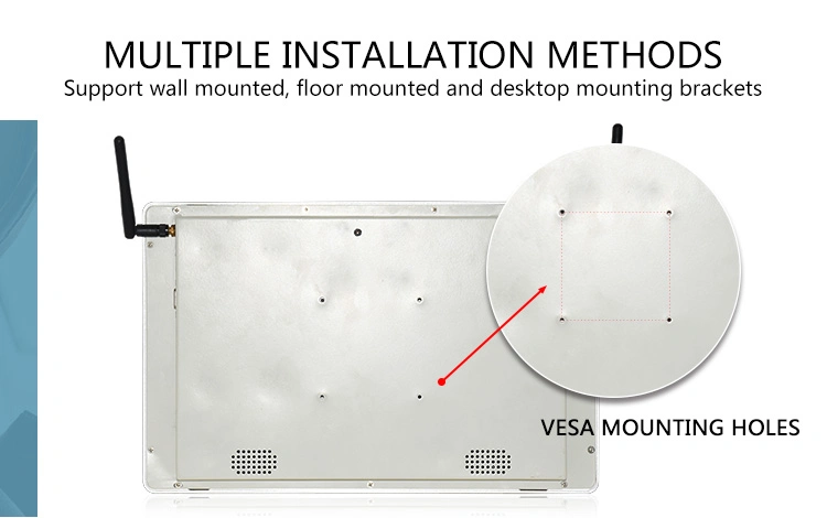 13.3 Inch Front Panel Waterproof Desktop Computer Windows All-in-One PC