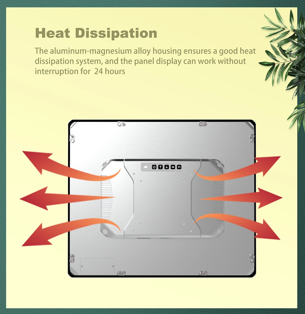 19 Inch Industrial Control Panel Resistive Touch Screen Embedded Industrial Panel Display IP65waterproof&Dustproof HMI Industrial Monitor