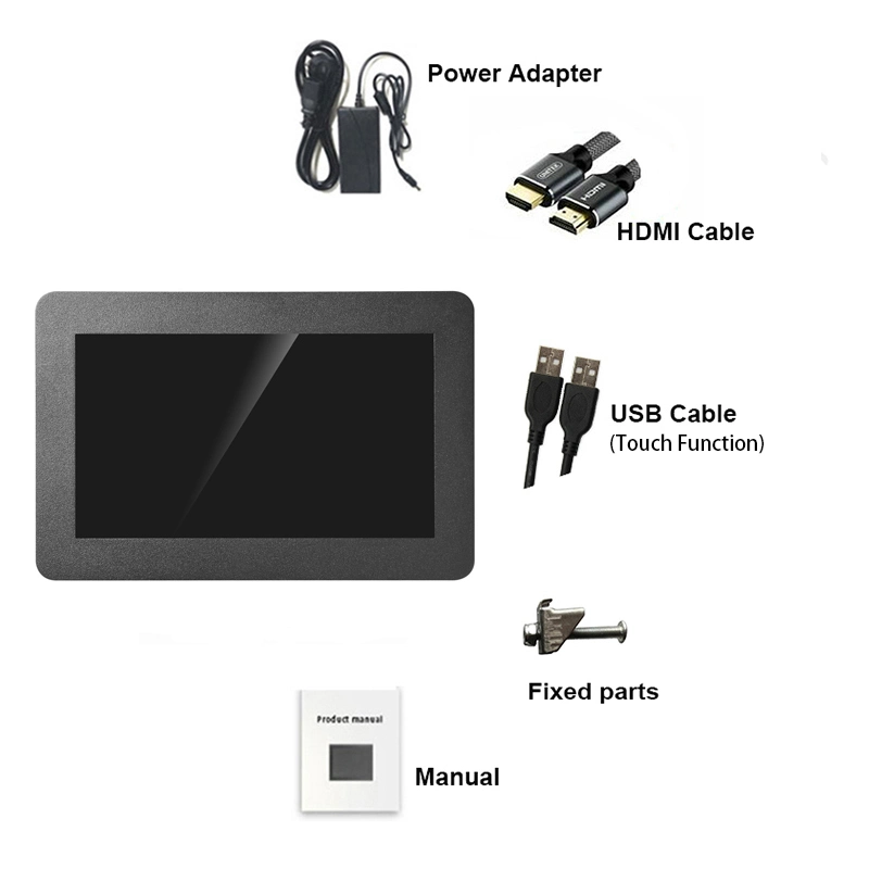 Zhixianda 8 Inch 1280*720 Widescreen Capacitive Touch Embedded Industrial Monitor