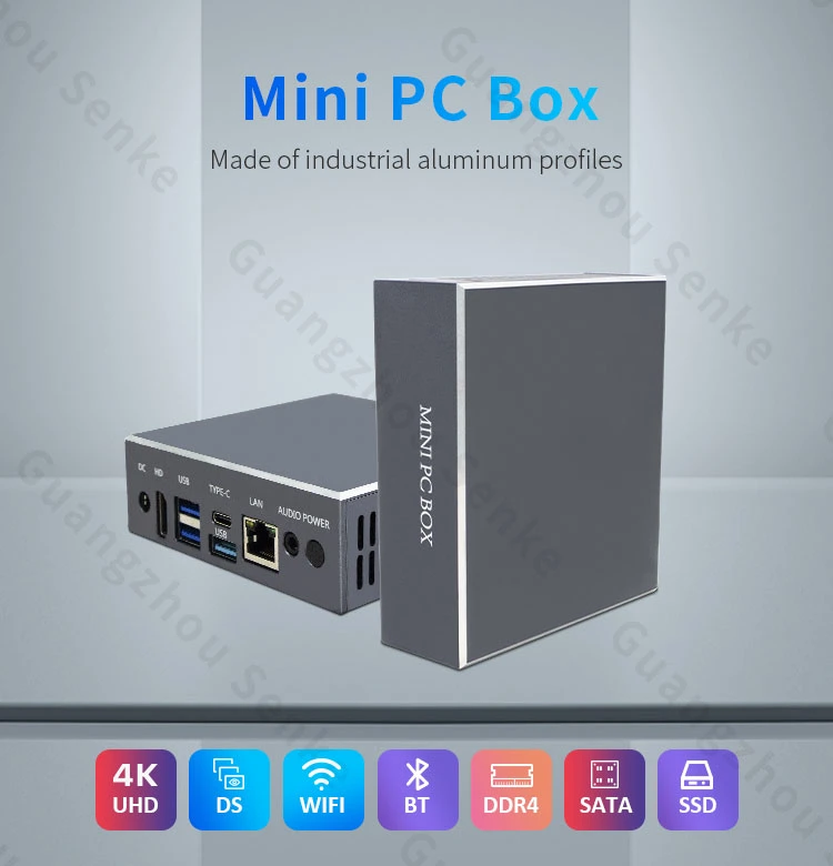 Gigabit Ethernet RJ45 WiFi Intel Celeron N5095 N5105 Windows 11 Palm Size Portable Industrial Box Mini Gaming PC