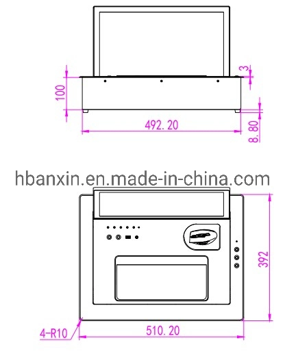 Intelligent Conference System Hidden Installation Motorized Retractable Monitor Lifting with Flip up Touch Screen Control and Keyoard & Mouse