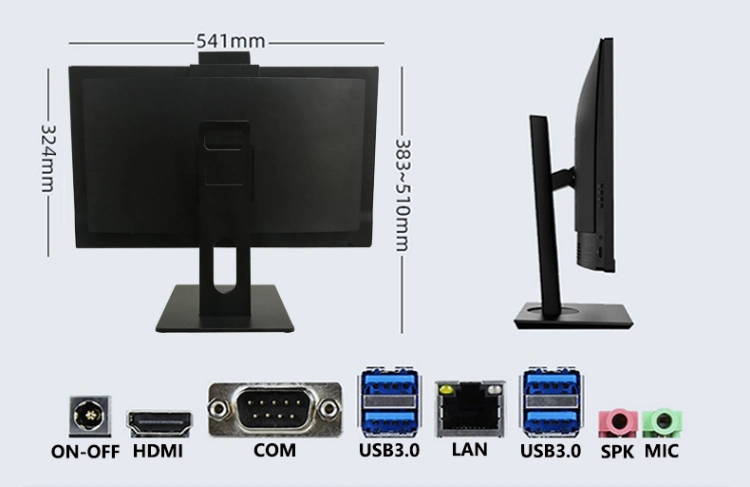 Lowest Price Mini Panel Monoblock Barebone Kit Desktop Computer Stand All in One PC 21.5