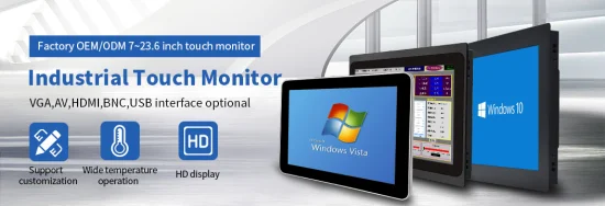 10,1-дюймовый 1280*800 HDMI VGA емкостный сенсорный экран с металлической алюминиевой рамкой TFT Встроенный чистый плоский OEM ODM промышленный ЖК-монитор со светодиодной подсветкой