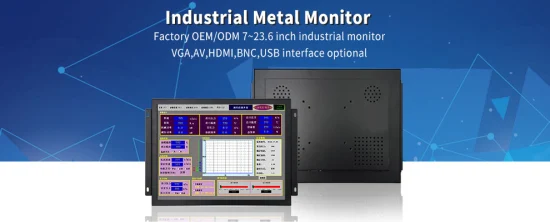 11,6-дюймовый IPS 1920*1080 HDMI VGA AV BNC Несенсорный экран Металлический корпус TFT Открытая рамка Встроенный OEM ODM Промышленный ЖК-монитор